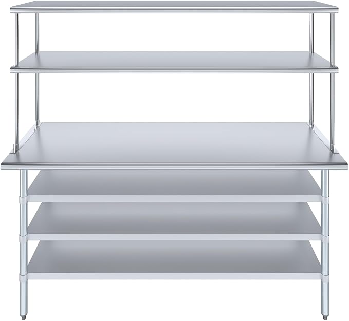 Amgood 24" x 72" Stainless Steel Work Table - Image 2