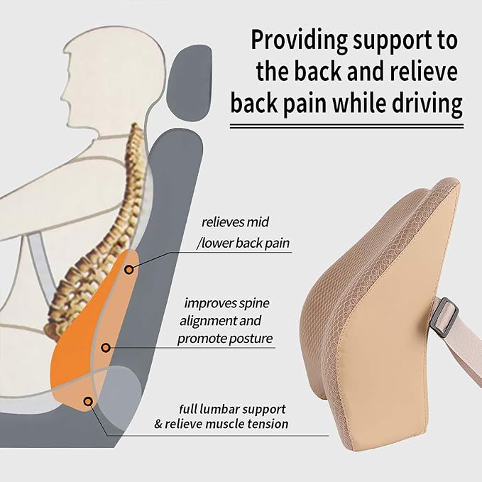 Memory Foam Lumbar Support Pillow - Image 6