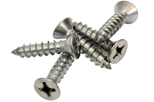 Bolt Dropper #12 X 1-1/2'' Stainless Steel Flat Head Phillips Wood Screw - Image 5