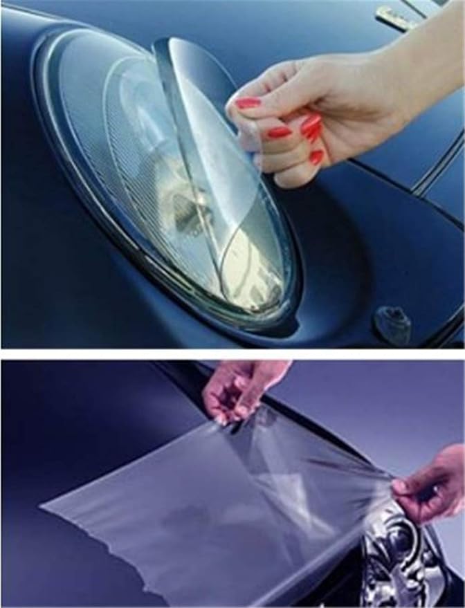 12 by 48 Inches Self Adhesive Headlight, Tail Lights, Fog Lights Tint Vinyl Film - Image 2