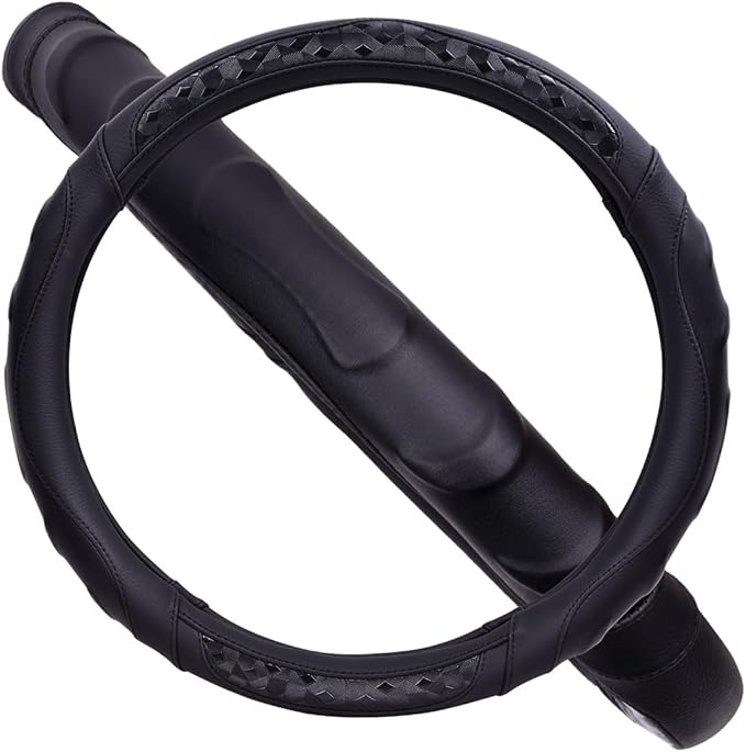 Flying Banner Faux Leather Heavy Duty Inner Ring car Steering Wheel Cover - Image 4
