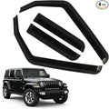in-Channel Rain Guards Fit for 2018-2025 Jeep Wrangler JL/Gladiator 4-Door by CHYKORLA