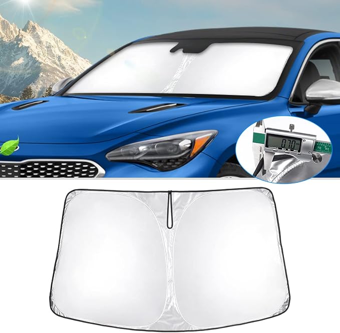 T TGBROS Windshield Sun Shade Custom Fit by TTGBROS