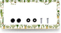 Cute Cactus License Plate Frame Tropical License Plate Holder Stainless Steel by RNKATIH