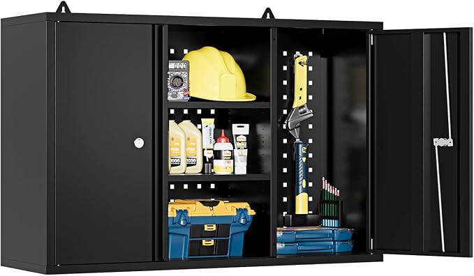 Metal Wall Cabinets for Storage by Fesbos