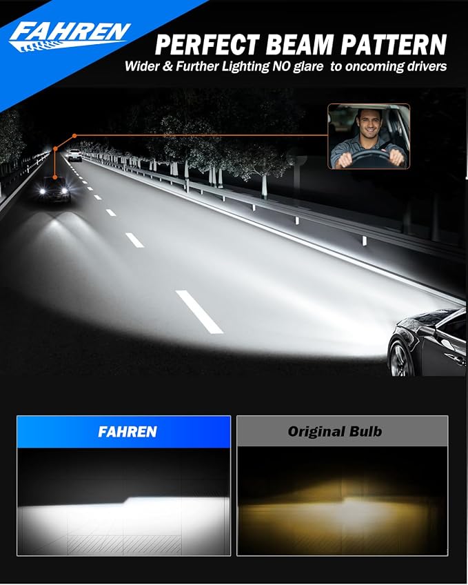 FAHREN 9005/HB3 9006/HB4  Bulbs Combo, %  9006 9005 - Image 4