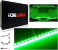 ICBEAMER 12" Green 18 SMDs 2835 LED Strip Light Universal Fit Car Trunk Cargo by ICBEAMER