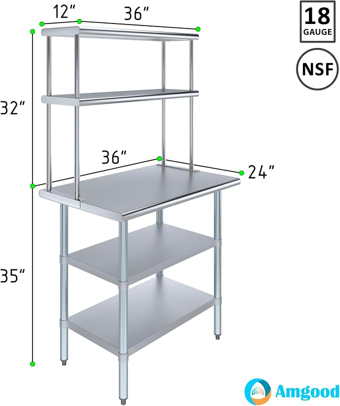 AmGood Stainless Steel Work Table - Image 3
