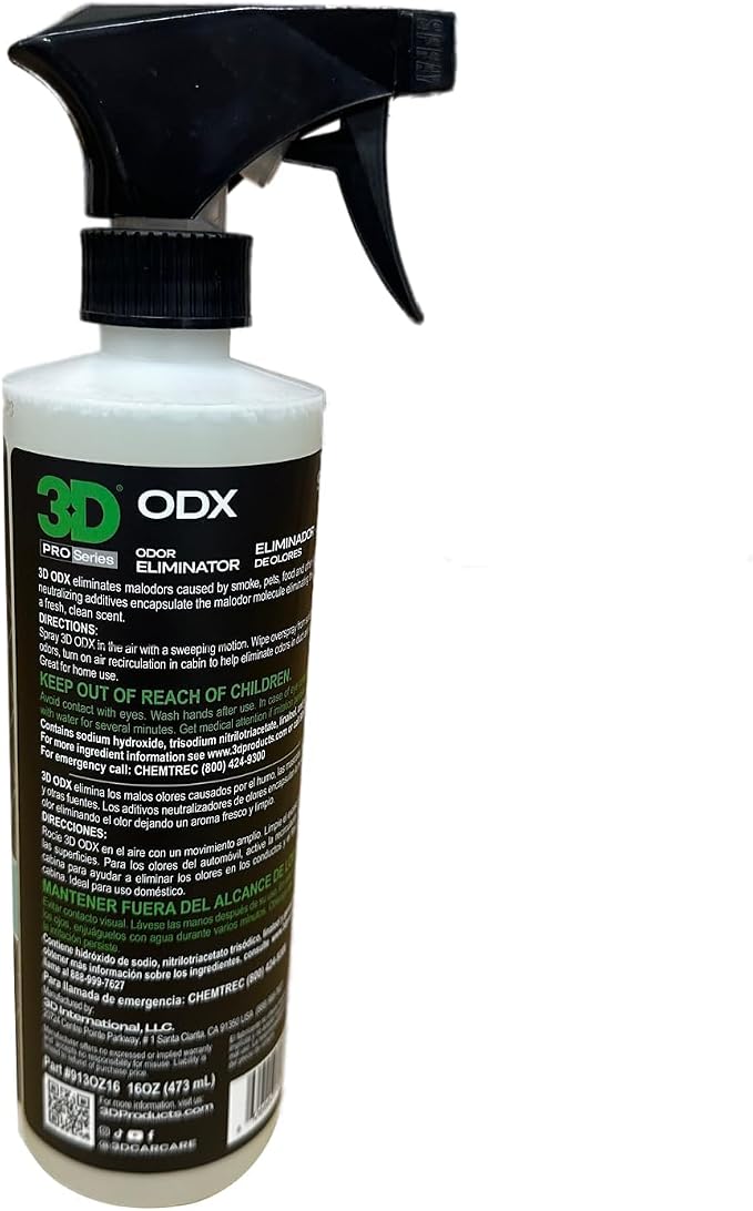 3D ODX - Automotive Odor Eliminator - Deodorizes Pet, & Other Linger Odors - - Image 2