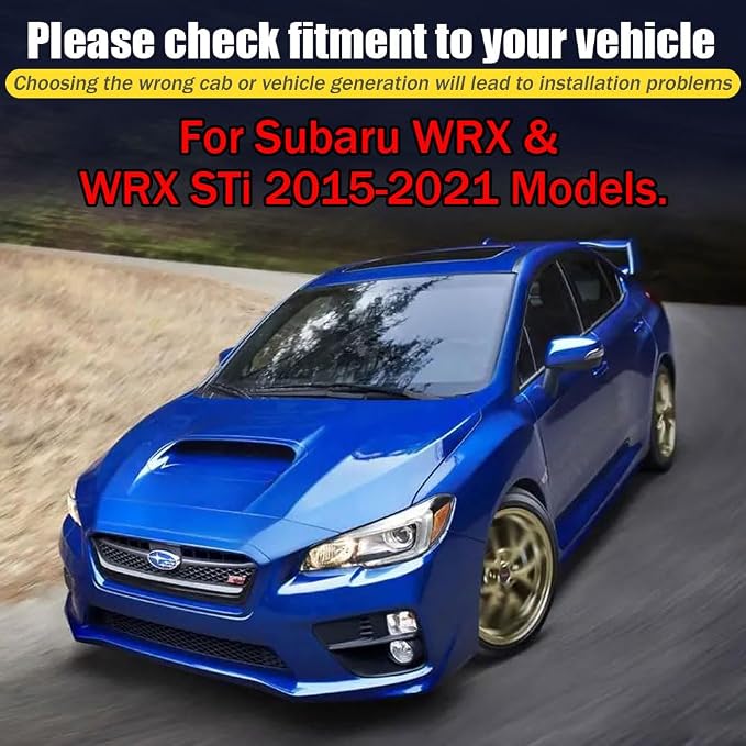 Rain Guards for WRX & WRX STi 2015-2021 Models, Tape-on Side Window Deflectors - Image 6