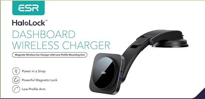 ESR for MagSafe Car Mount Charger, Dashboard Magnetic Wireless Car Charger Mount - Image 11