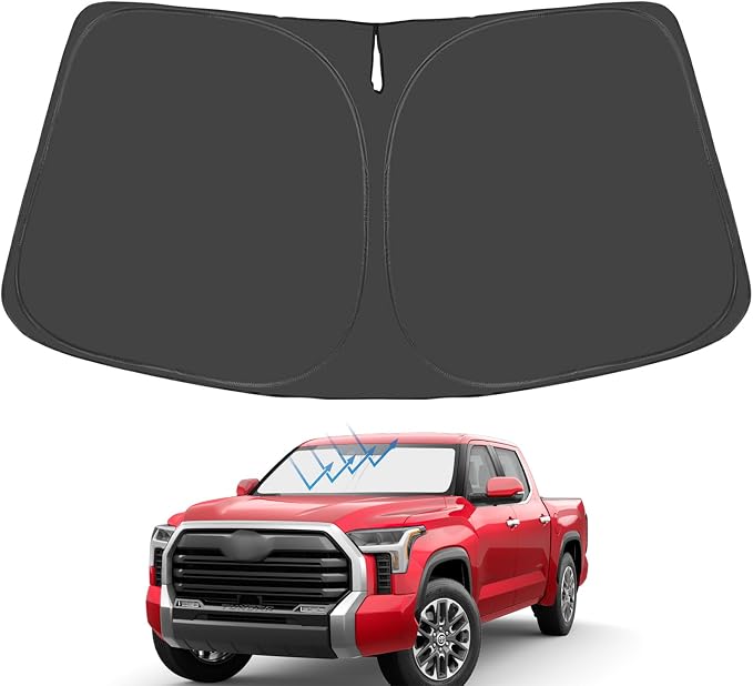 Proadsy for Tundra 2007-2021 Windshield Sun Shade 4-Layer Foldable Front - Image 2