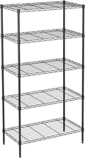 5 Tier Wire Shelving Unit Storage Rack, Metal Heavy Duty Utility Organizers by DisplaysByJack