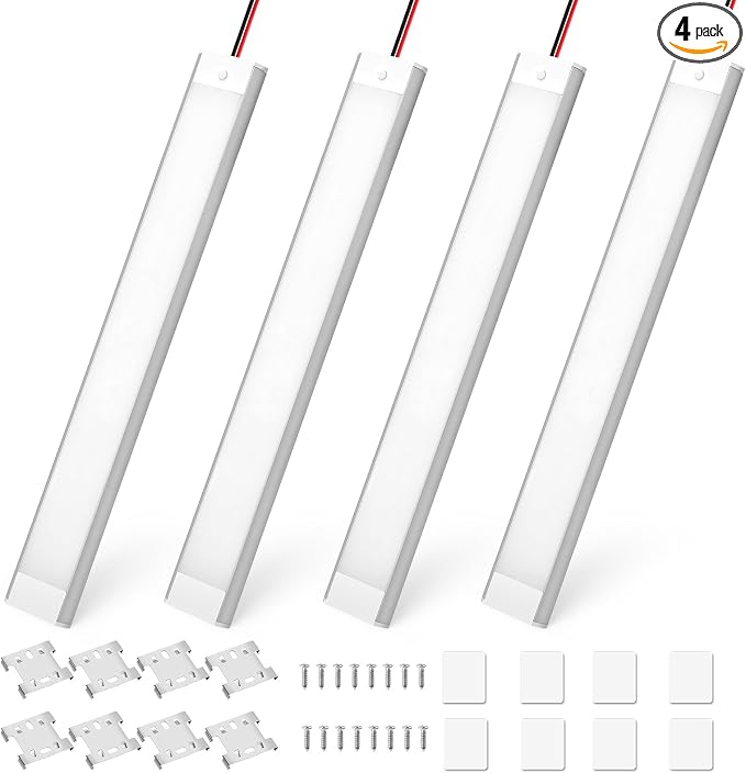 Linkstyle 4PCS 12V Interior LED Light Bar, 108 LEDs Light Strip Lights by Linkstyle