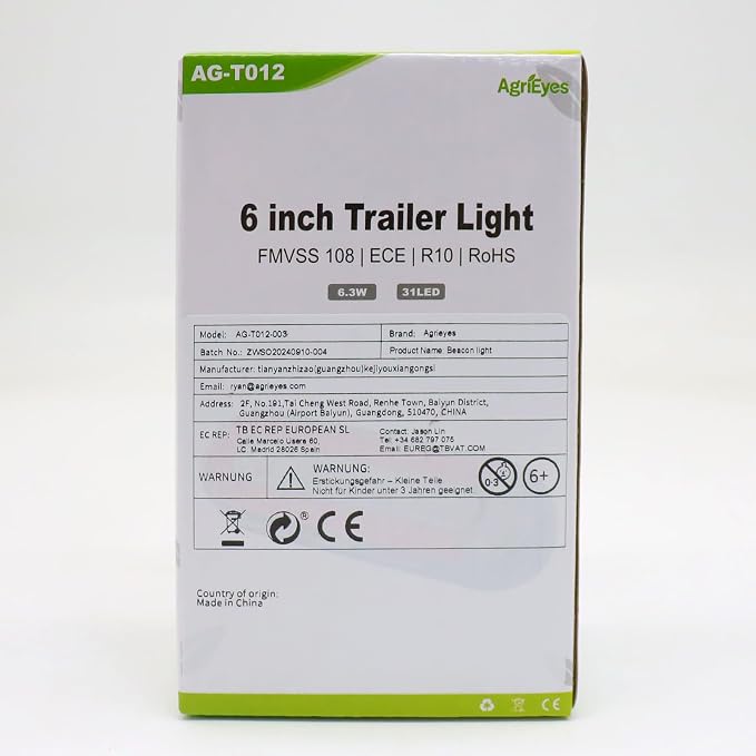 Agrieyes 6 Inch Oval LED Trailer Lights, Submersible Boat Trailer Light - Image 8