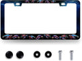 Sea Turtle License Plate Frame Blue Turtles License Plate Stainless Steel Ocean by MUAWUOIK