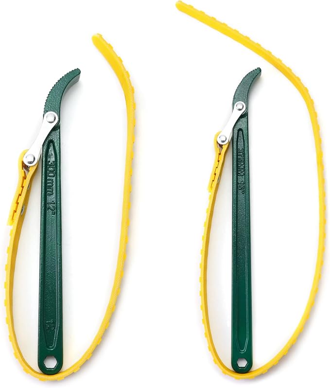 QWORK 15" + 12" Belt Strap Wrench, - Image 3