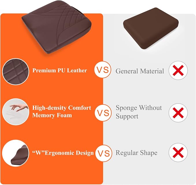 kingphenix Premium Car Seat Cushion, Memory Foam Driver Seat Cushion to Improve - Image 7