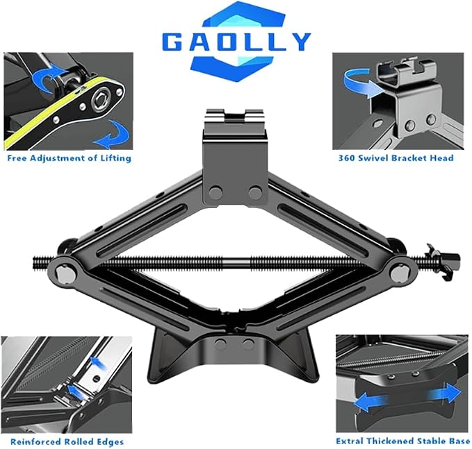 Scissor Jack - 2 Ton Car Emergency Kit - Image 3