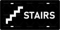 STAIRS Vintage Metal Tin Sign License Plate Bar Cafe Garage Cave Home Room Wall by Unknown