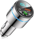FM Transmitter for Car Bluetooth 5.3, All-Metal PD 20W & QC3.0 18W Fast Charger by FOCBYE