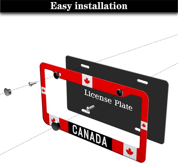 License Plate Covers Red - Image 7