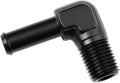 1/4 NPT Male to 3/8" Hose Barb Fitting Adapter 90 Degree Elbow Aluminum Black by Podavelle