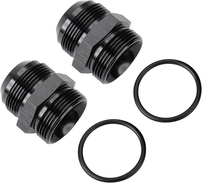 20AN Male Flare to 20AN ORB O-ring Boss Fuel Pump Rail Adapter Fitting Aluminum - Image 4