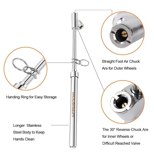 GODESON Dual Head Tire Pressure Gauge, Heavy Duty Tire Pressure Gauge Range - Image 4