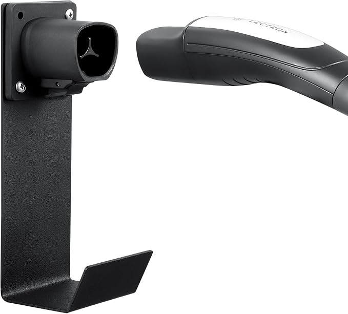 Lectron Tesla NACS Electric Vehicle Charger Nozzle Holster Dock & J-Hook - Image 2