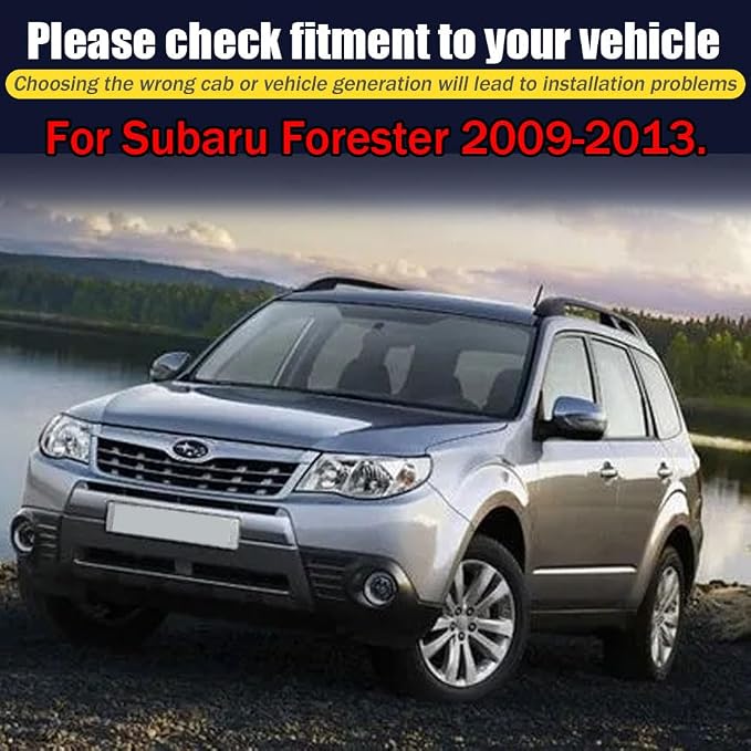 Rain Guards for Subaru Forester 2009-2013, Tape-on Side Window Deflectors - Image 6