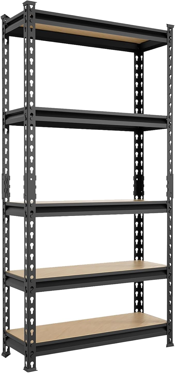 BIG RED Storage Shelving Unit, 5-Tier Adjustable, Heavy Duty Metal Garage by BIGRED