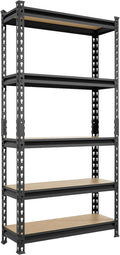 BIG RED Storage Shelving Unit, 5-Tier Adjustable, Heavy Duty Metal Garage by BIGRED