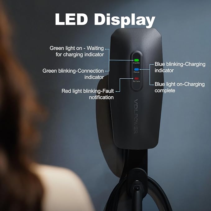 Level 1/2 EV Charger for Tesla 16Amp, Electric Vehicle Portable Charger - Image 7