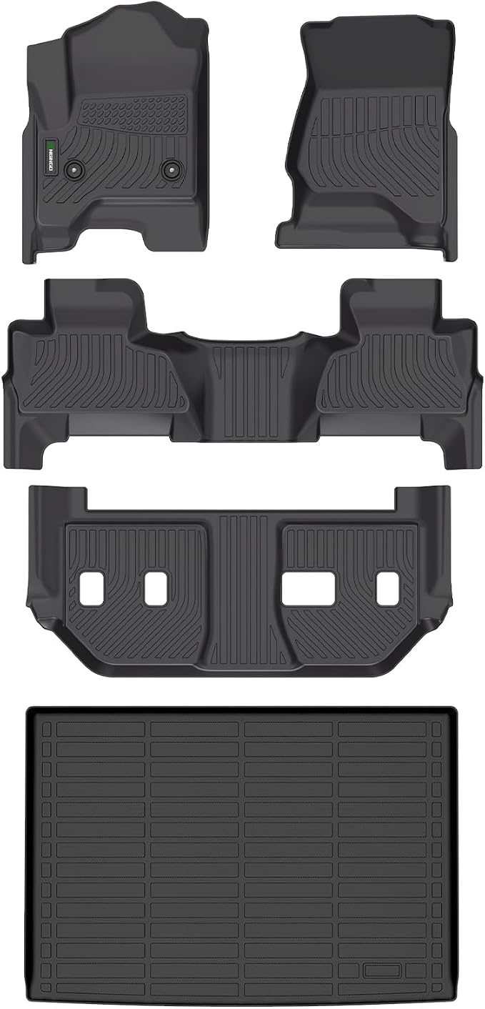 ANBINGO®Floor Mats Fit for Chevy Suburban & GMC Yukon XL 2015-2020 All Weather by ANBINGO