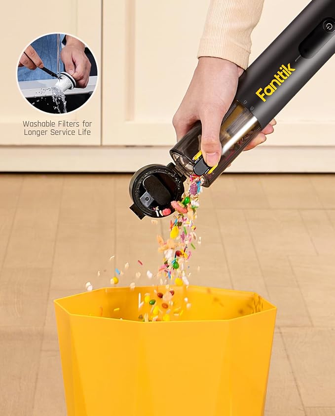 Fanttik Slim V10 APEX Cordless Car Vacuum, 4-in-1 Portable Mini Handheld Vacuum - Image 8