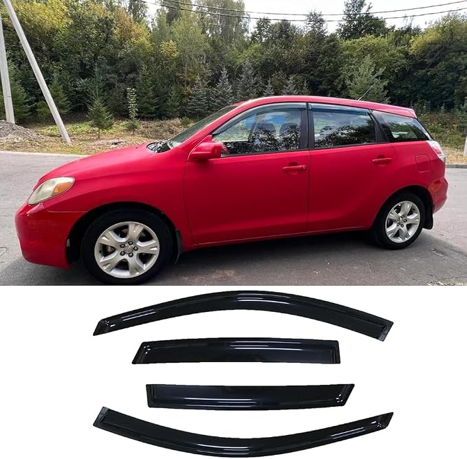 Side Window Wind Deflector, Dark Smoke Nice Window Visor fit by STARTSHIP