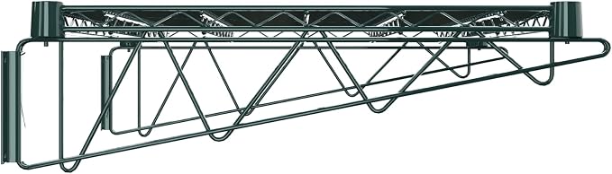 24" x 24" Green Epoxy Wire Wall Mount Shelf - Image 4