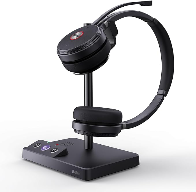 Yealink WH62 Dual Teams DECT Wireless Headset 525 ft Range, Work Headphones by RedefineYourWorkplace