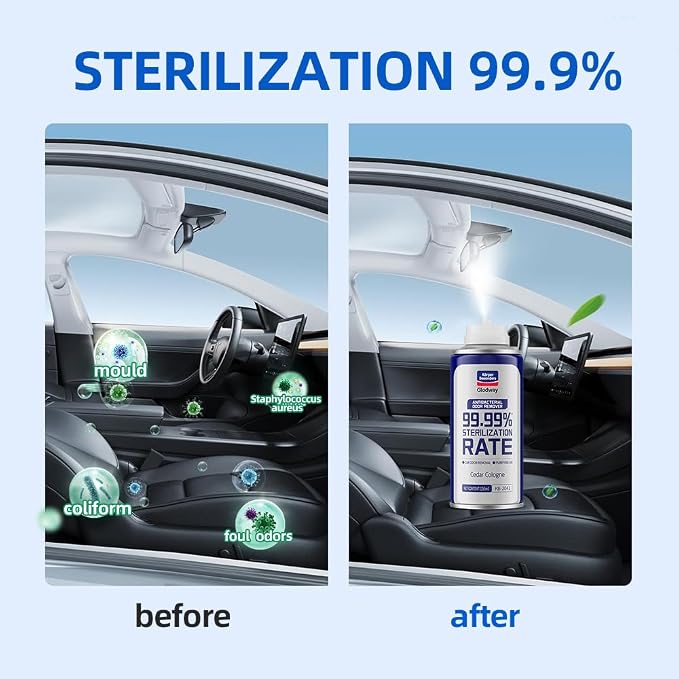 Glodway Whole Car Air Refresher Spray, Odor Eliminator Eliminates Strong - Image 2