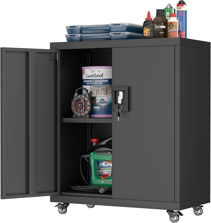 LUCYPAL Metal Storage Cabinet by HomeOfficeFurniture