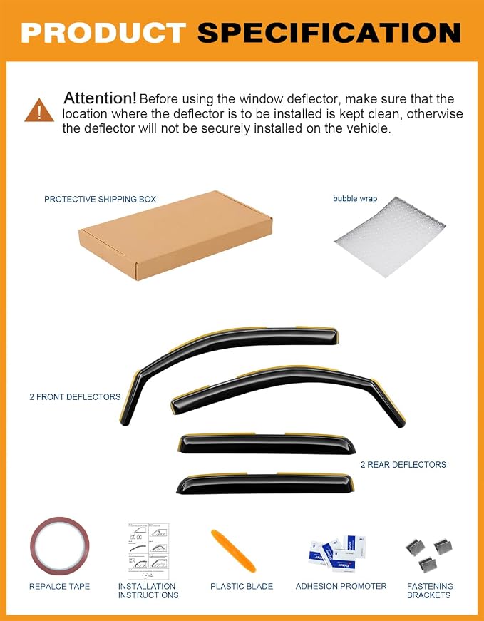 in-Channel Window Rain Guards Fit - Image 8