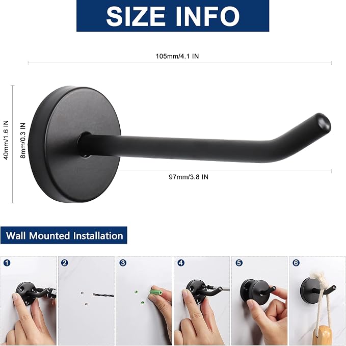 NearMoon Coat Hooks, Wall Hooks - Image 2