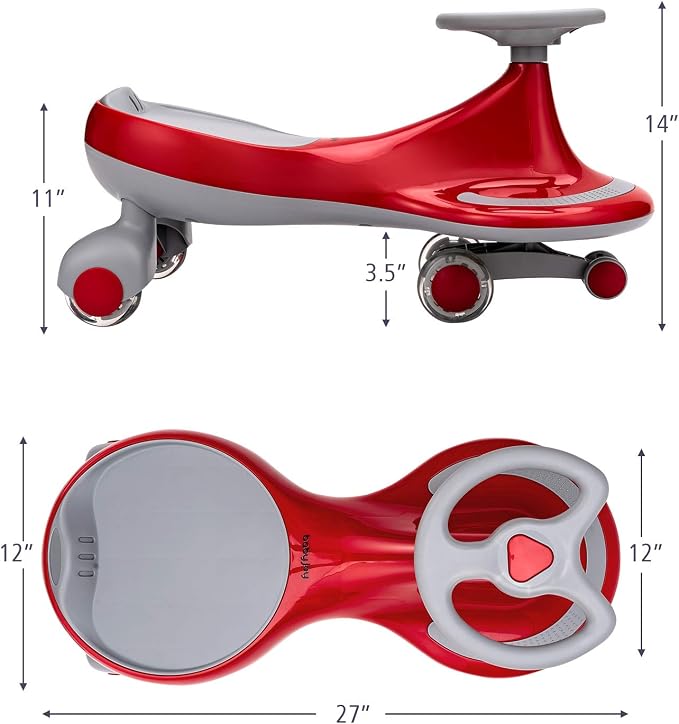 HONEY JOY Wiggle Car, 2 in 1 Swing Car - Image 5