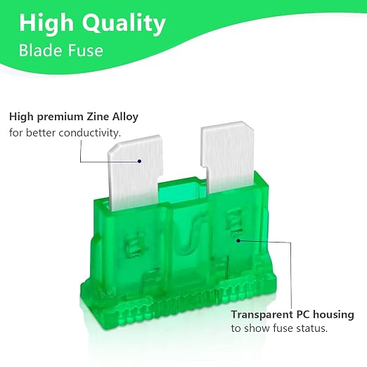 30 Amp Standard Fuse, 30A Car Blade Fuses - Image 3