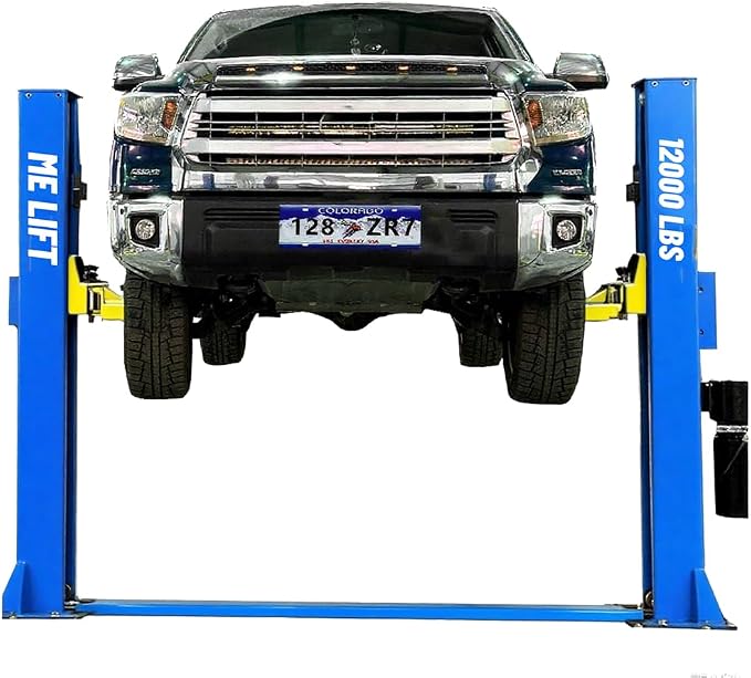 ME 12000lbs 2 Post Lift Automotive Car Lift Single Point Lock Release Two Post by Katool
