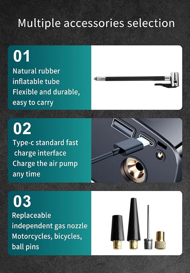 Tire Inflator Portable Air Compressor/Pump - Image 4