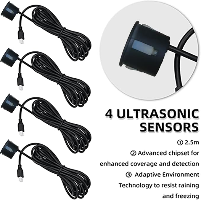 Car Reverse Backup Parking Sensor Radar System kit The LED Display - Image 5