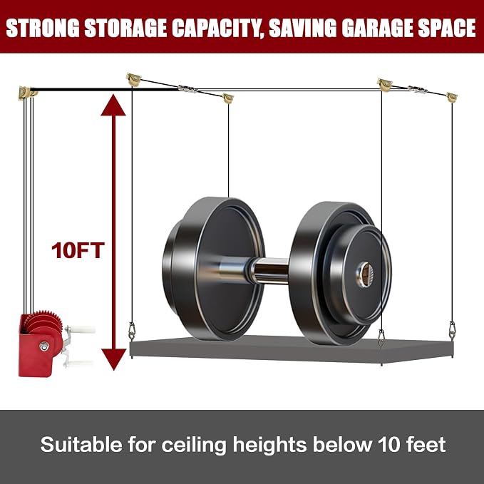 Overhead Garage Storage Rack - Image 6