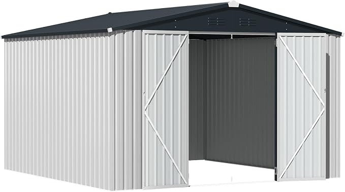 AECOJOY Shed 12' x 10' Storage Shed Large, Sheds & Outdoor Storage Clearance - Image 7